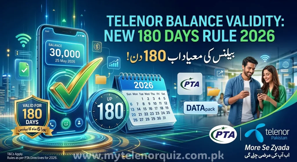 Telenor Balance Validity 2026 