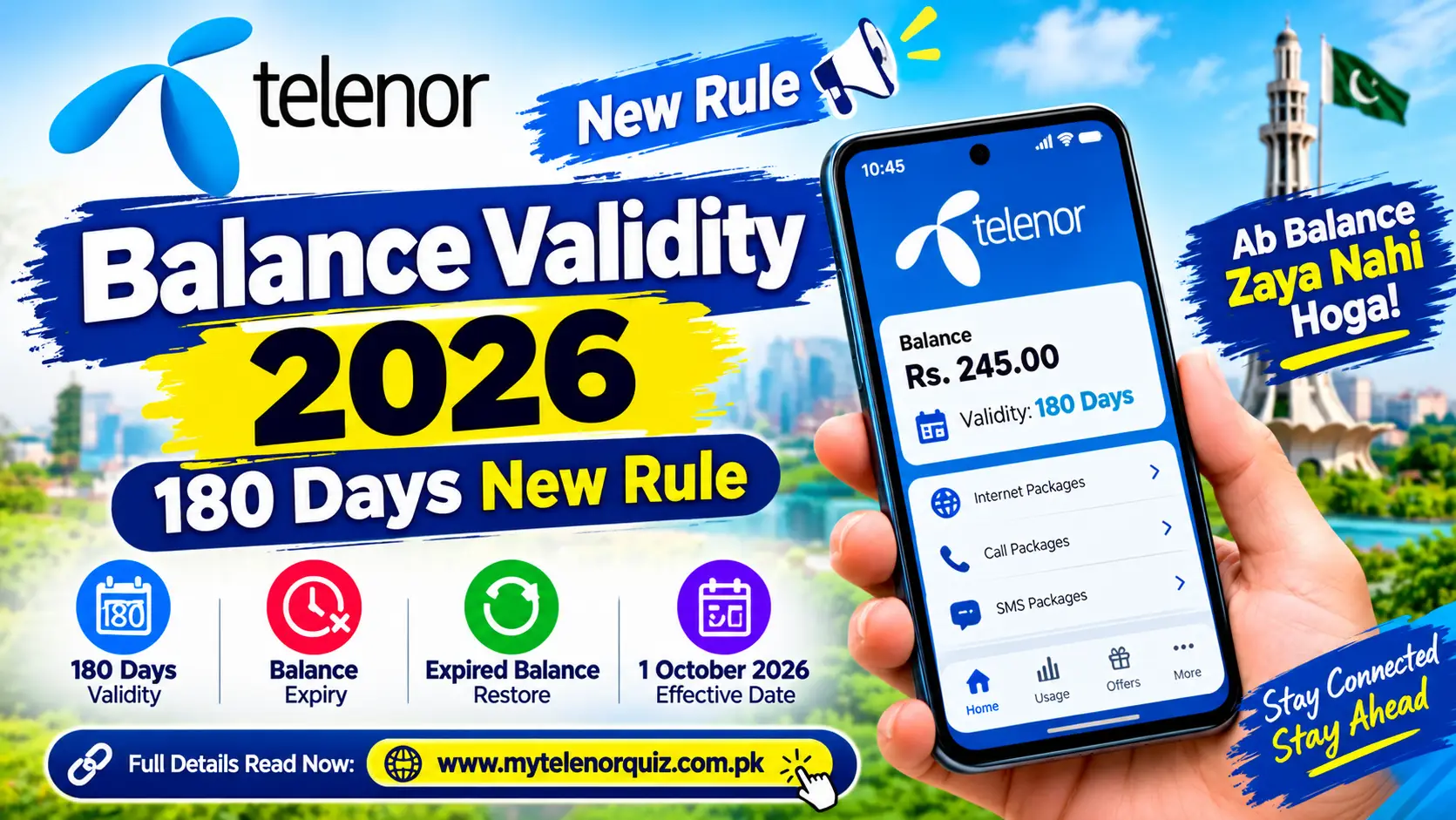 Telenor Balance Validity 2026